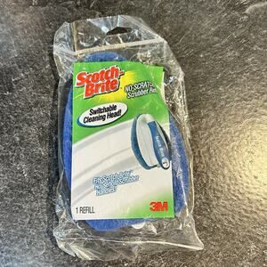 Scotch Brite No Scratch Scrubber -1 refill- Cleaning Head 3M New‎ In Package